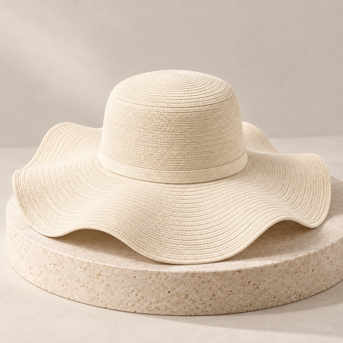 Sineiva Ivory Floppy Wide Brim Sun Hat