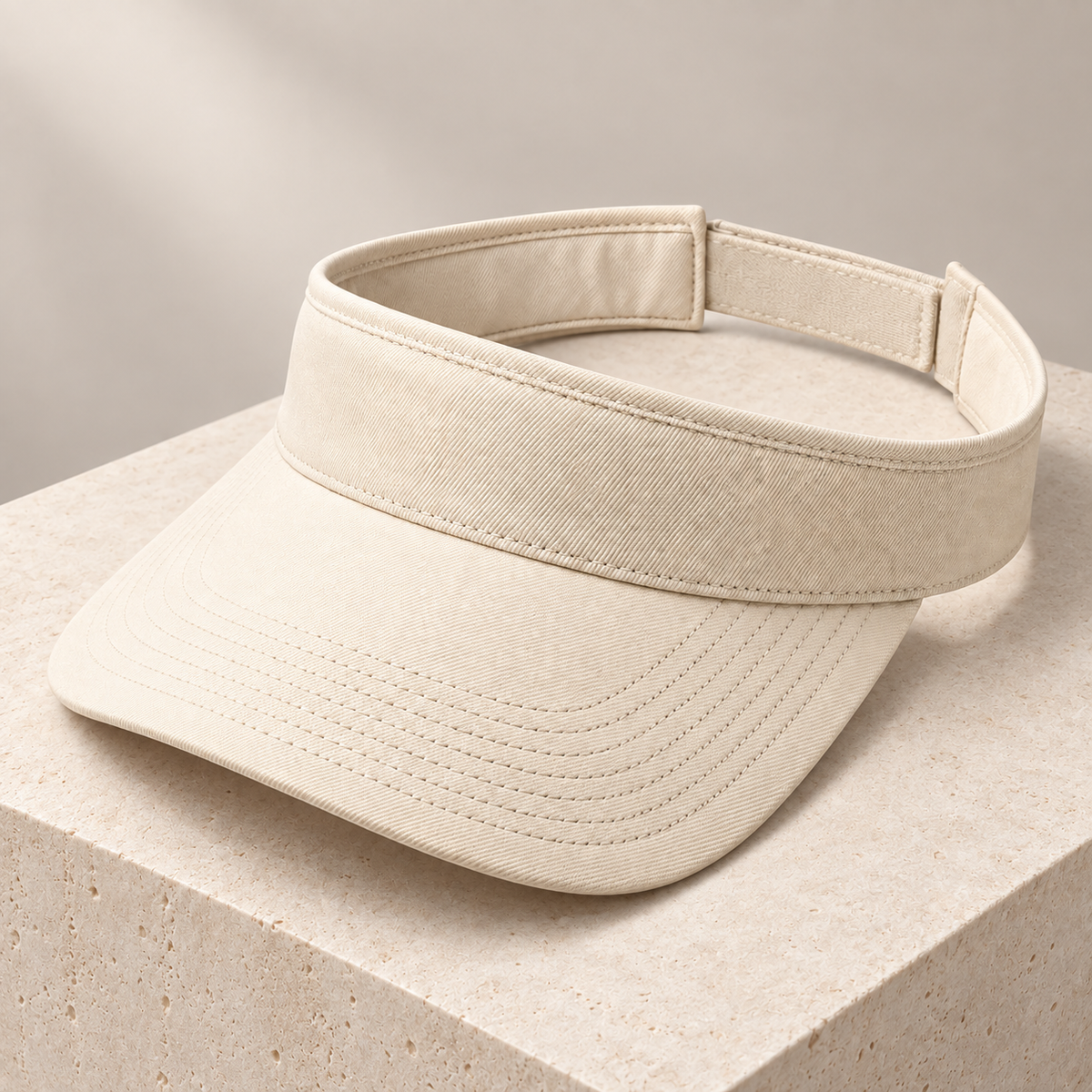 Sineiva Ivory Open-Back Visor Sun Hat
