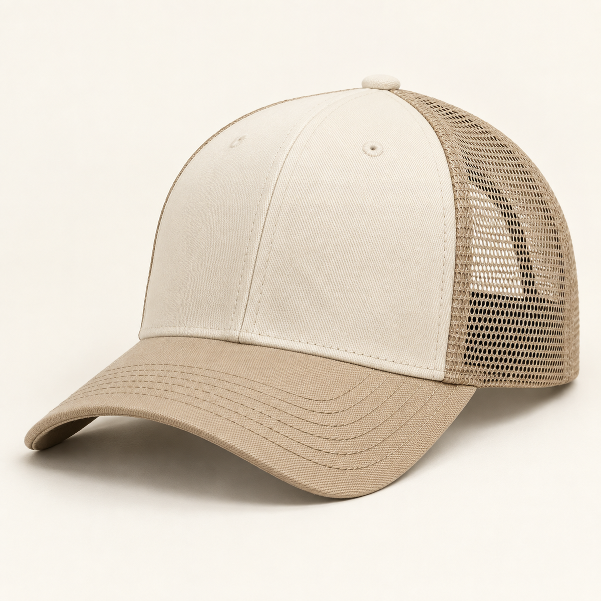 Sineiva Ivory Beige Mesh Trucker Baseball Cap