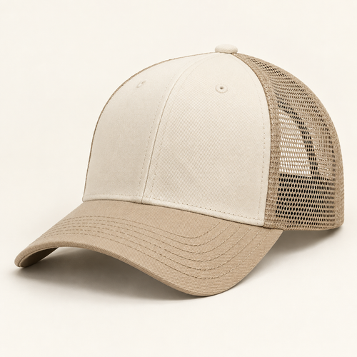Sineiva Ivory Beige Mesh Trucker Baseball Cap
