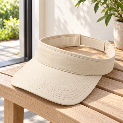 Sineiva Ivory Open-Back Visor Sun Hat