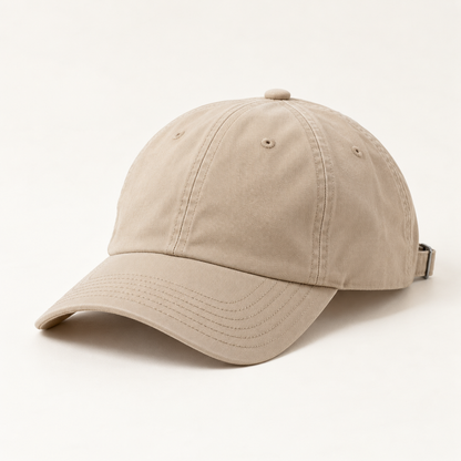 Sineiva Classic Beige Six-Panel Baseball Cap