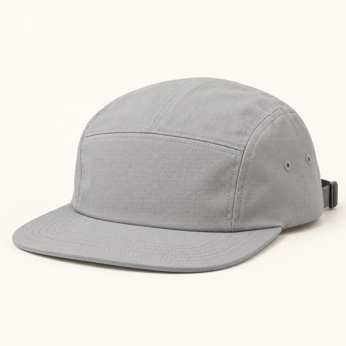 Sineiva Light Gray Five-Panel Flat Brim Cap