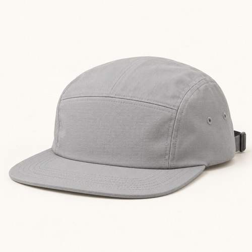 Sineiva Light Gray Five-Panel Flat Brim Cap