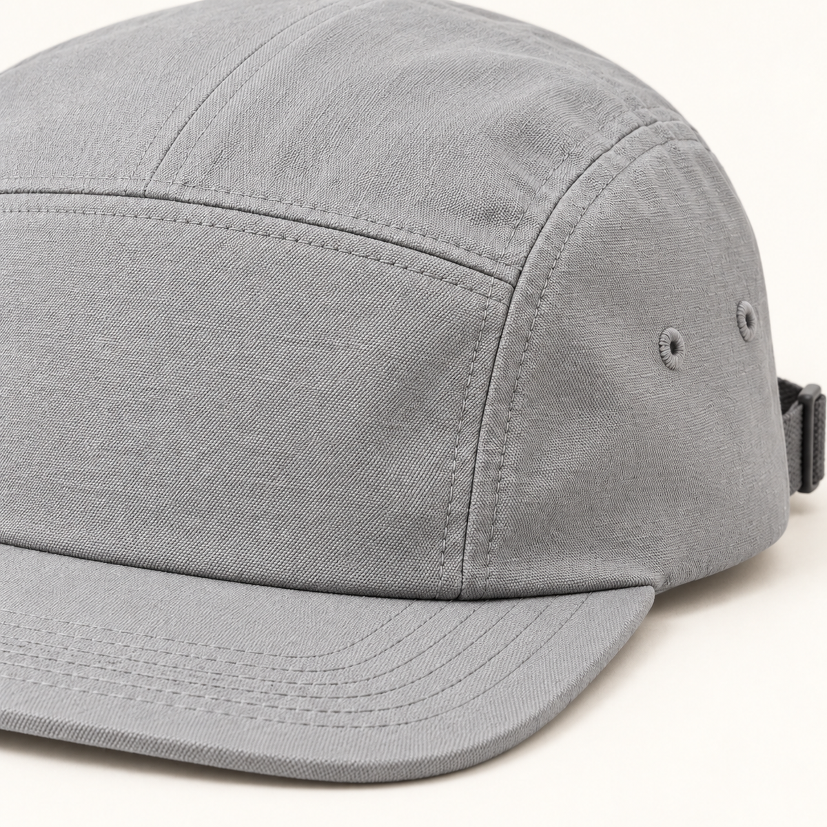 Sineiva Light Gray Five-Panel Flat Brim Cap