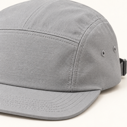 Sineiva Light Gray Five-Panel Flat Brim Cap