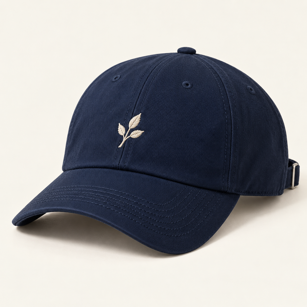 Sineiva Navy Blue Embroidered Six-Panel Baseball Cap