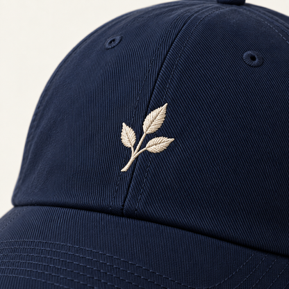 Sineiva Navy Blue Embroidered Six-Panel Baseball Cap