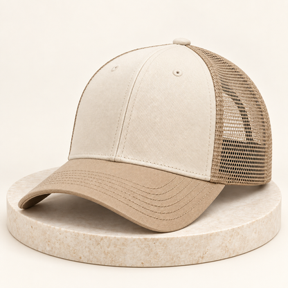 Sineiva Ivory Beige Mesh Trucker Baseball Cap