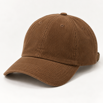 Sineiva Warm Brown Corduroy Baseball Cap