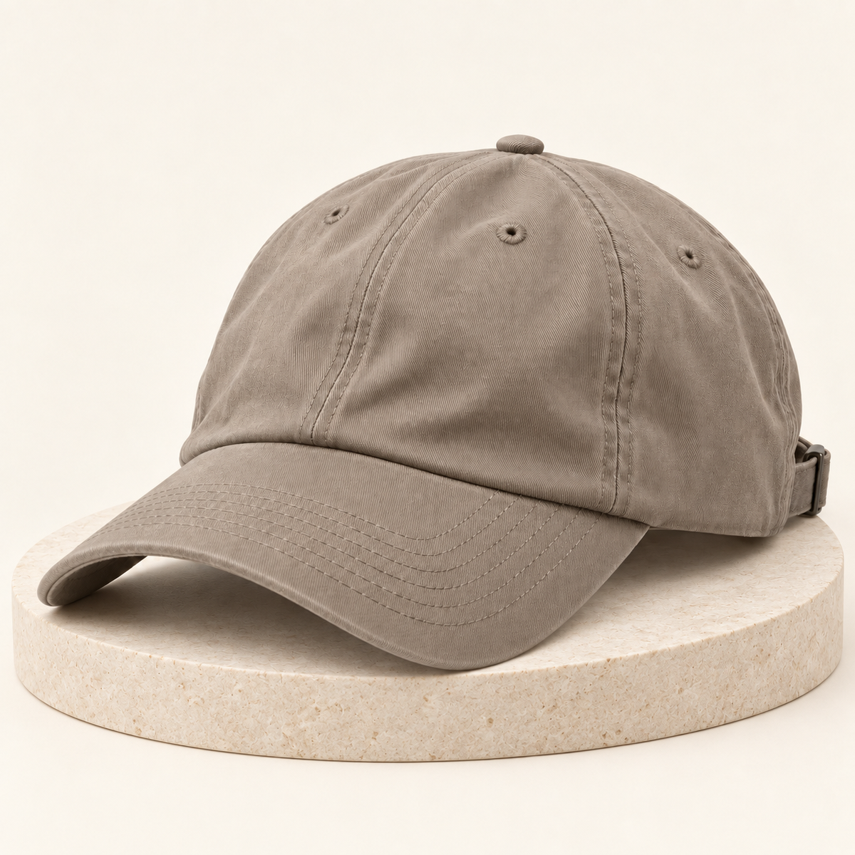Sineiva Soft Taupe Low-Profile Baseball Cap